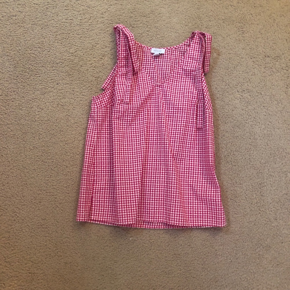 Pink and White summer top